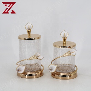 Hot Bán Vòng Hình Dạng Hộp Thủy Tinh Đồ Ăn Nhẹ Và Ngọt Ngào Hộp Thủy Tinh Lưu Trữ Jar Container Cho Trang Trí Nội Thất - Product Image 6