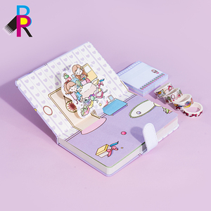 OEM thiết kế tùy chỉnh thân thiện với môi giấy máy tính xách tay in ấn dễ thương quy hoạch và Tạp Chí với bút Bộ quà tặng - Product Image 1