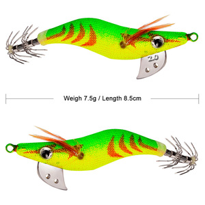 2.0/2.5/3.0 # gamberetti calamari Jig polpo ago seppia 7.5g 12.5g 15g 2.0 gancio/2.5/3.0 # Jigging esca esca da pesca - Product Image 4