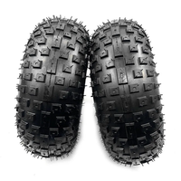Roue VTT 145/70-6 tout terrain avant ou arrière 6 pouces 3 trous jante avec pneu pour 50cc 70cc 110cc petit enfant Quad 1 pièce