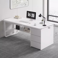 Poste de travail modulaire 4-6 places pour bureau ouvert, avec chaises, tables, tiroirs et cloisons de bureau