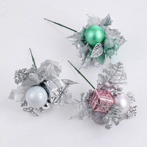 Décoration de Noël : Boîte Cadeau Blanche, Feuille, Guirlande d'Arbre de Noël, Vigne, Composition Florale, Ornement, Fournitures d'Ambiance - Product Image 4