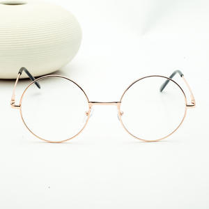 Monture de lunettes Prince Mirror ronde en métal, style rétro, unisexe, verres plats, tendance mode, pour adultes, toutes formes de visage - Product Image 2