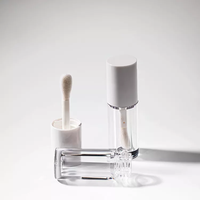 4ml personnalisé grande tête de brosse Abs brillant à lèvres Tube liquide Blush gommage à lèvres conteneur d'emballage cosmétique vide en plastique Tube