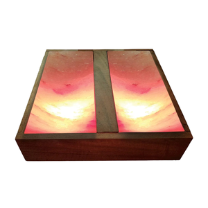 Venta al por mayor de la mejor calidad de cristal de Khewra IMPEX PAKISTAN, lámpara de sal de material orgánico tallado Relaxus Detox Feet Slabs, media pieza - Product Image 1