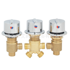 Robinet de douche thermostatique OEM à 3 poignées avec cartouche céramique pour eau chaude et froide, pour bain et douche - Product Image 2
