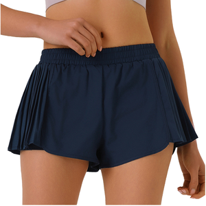 Pantalones Cortos Deportivos Cómodos para Mujer, Cintura Alta con Banda Elástica, Logotipo en la Cintura, para Gimnasio, Fitness, Deportes y Running - Product Image 4