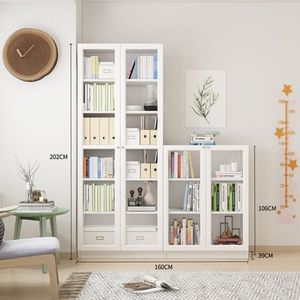 Estantería <span class=keywords><strong>de</strong></span> libros <span class=keywords><strong>con</strong></span> <span class=keywords><strong>puertas</strong></span> <span class=keywords><strong>de</strong></span> vidrio - Product Image 4