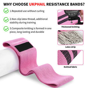 Logotipo personalizado Yoga Gym Exercício Nude Multi Grip Resistência Banda Booty Banda Hip Tecido Resistência Bandas Set para Pull Ups - Product Image 4