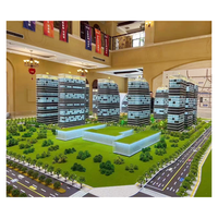 Modelado Arquitectónico con Luces y Paisaje Envolvente, Modelo a Escala de Edificio Personalizado de Fábrica Profesional