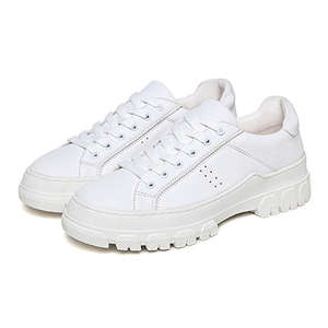 Il primo strato di pelle bovina piccole <span class=keywords><strong>scarpe</strong></span> <span class=keywords><strong>bianche</strong></span> da <span class=keywords><strong>donna</strong></span> in nuova pelle traspirante All-Match Flat Tide Sneakers <span class=keywords><strong>scarpe</strong></span> sportive Casual - Product Image 2