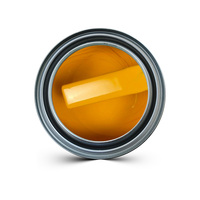 Peinture automobile polyuréthane 2K jaune moyen, séchage rapide, revêtement de finition pour réparation de carrosserie automobile