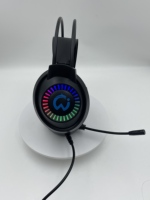 Headset Gaming Berkabel Over Ear dengan Lampu RGB USB+3.5mm, Headphone Gamer dengan Mikrofon & Headband yang Dapat Disesuaikan, Colokan USB 3.5mm Siberia S-G7