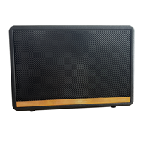 Enceinte Bluetooth, enceinte luxueuse enveloppée de cuir vintage, boîte à son universelle pour intérieur et extérieur avec charge DC5V