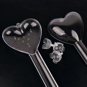 Boîte en plastique en gros pour emballage de bouquets de fleurs en acrylique en forme de cœur, idéale pour les matériaux floraux - Product Image 5