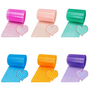 Love Pink Heart Shaped <strong>Bubble</strong> Film <strong>Roll</strong> Wrap Sheets <strong>Roll</strong> Shipping Customised Air Thickened <strong>Bubble</strong> Film <strong>Roll</strong> Packaging - Product Image 5