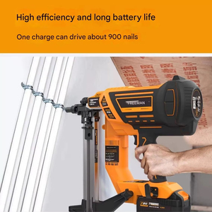 OEM Lithium Battery Steel Nail Gun Trunking Stainless Steel Cordless Hydropower Installation Tool Air Stapler - Product Image 2