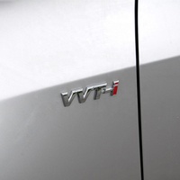 Logo personnalisé en lettres 3D pour voiture, plaque de coffre, badge de pare-chocs, emblème de voiture de luxe, autocollant VVT-i noir mat/chrome