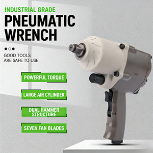Clé à chocs <span class=keywords><strong>pneumatique</strong></span> industrielle de 1/2 pouce avec douille et double marteau puissant pour réparation automobile en garage - Product Image 2