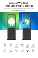 Écran tactile interactif Wifi de 43, 49, 65 et 55 pouces, affichage numérique publicitaire sur pied, totem tactile