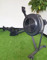 Máquina de Remo con Resistencia al Viento para Ejercicio Cardiovascular, Equipo de Fitness Comercial THYFIT YX-R10, 10 Niveles Ajustables