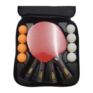 Ensemble <span class=keywords><strong>de</strong></span> raquettes <span class=keywords><strong>de</strong></span> tennis <span class=keywords><strong>de</strong></span> table <span class=keywords><strong>de</strong></span> haute qualité en peuplier et caoutchouc, comprenant 8 balles <span class=keywords><strong>de</strong></span> <span class=keywords><strong>ping</strong></span>-<span class=keywords><strong>pong</strong></span> 1 étoile et <span class=keywords><strong>4</strong></span> raquettes - Product Image 2