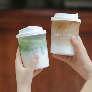 แก้วชาไข่มุกแบบใช้แล้วทิ้ง ขนาด 500 มล. 700 มล. รุ่นใหม่  วัสดุพลาสติกแข็ง PP  แบบฉีดขึ้นรูป  พร้อมฝาปิด - Product Image 1
