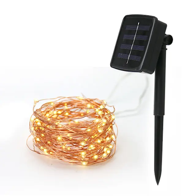 Outdoor Solar String LED Light 10m 100 Warm White Solar LED Fairy Lights Holiday Christmas Party Garland Garden Waterproof