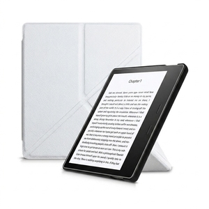 เคสหนัง PU สีขาวเปล่าสำหรับ <span class=keywords><strong>Kindle</strong></span> <span class=keywords><strong>Oasis</strong></span> รุ่นที่ 10 และ 9 ปี 2019 2017  สามารถพิมพ์ลาย UV ได้  พร้อมสกรีนโลโก้  ปกอีรีดเดอร์สำหรับเป็นของขวัญทางธุรกิจ - Product Image 1