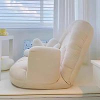 Fauteuil de détente pliable pour la maison, avec dossier, idéal pour chambre, baie vitrée et balcon