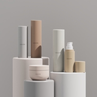 Flacon Pulvérisateur Airless Personnalisé pour Brume Corporelle Parfumée 30ml 50ml 75ml 100ml avec Bouchon, Emballage Cosmétique PET pour Soins de la Peau en Continu