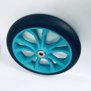 पु रेसिंग कार्बन स्पीड प्लास्टिक इनलाइन स्केट व्हील 179 मिमी दोहरी कठोरता 45-50 किलोग्राम भार क्षमता - Product Image 4