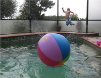 Balle de plage gonflable d'extérieur avec pulvérisateur d'eau pour enfants, balle pulvérisatrice