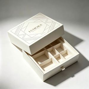 FX Custom Two Piece Recyclable Rigid <b>Box</b> with Magnetic Closure <b>Removable</b> Tray Logo Printing for Luxury Retail Product Packaging - Product Image 2