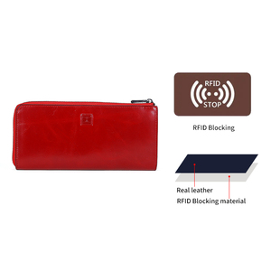 <span class=keywords><strong>Portafoglio</strong></span> da <span class=keywords><strong>donna</strong></span> con cerniera in pelle di mucca bianca con grande capacità borsa lunga con caratteristiche RFID <span class=keywords><strong>portafoglio</strong></span> in pelle stampato personalizzato fornitore di fabbrica - Product Image 2