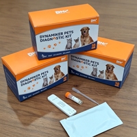 Kit de test rapide de l'antigène CAV pour chiens, détection de l'adenovirus et de l'hépatite infectieuse, fluide nasal, cassette de diagnostic vétérinaire certifiée CE