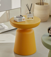 ModHomi Table basse ronde moderne en forme de champignon Table d'appoint de salon Table d'appoint nordique simple en plastique pour petits espaces Décoration intérieure