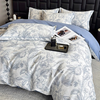 Vente en gros de linge de lit en coton 100% imprimé personnalisé, prix bas, luxe, ensemble de 4 pièces pour housse de couette