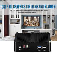 Commercial Education Desktop Thin Client J1900 Quad In-tel Core Mini PC Computer pour W10 Home Linux 4G 120G WIFI BT