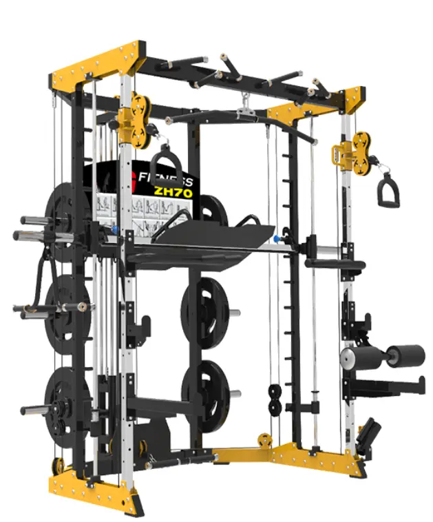 Equipment Strength training machine Multi-functional Smith with single weight stacks