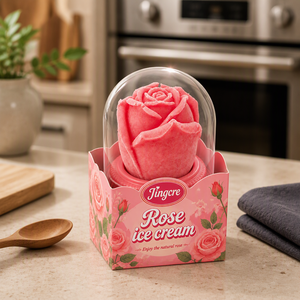 Helado de Frutas 3D Viral Realista con Sabor a Chocolate y Rosa, Puré de Frutas Naturales, Certificado HALAL, Caja de 12 Unidades - Product Image 4