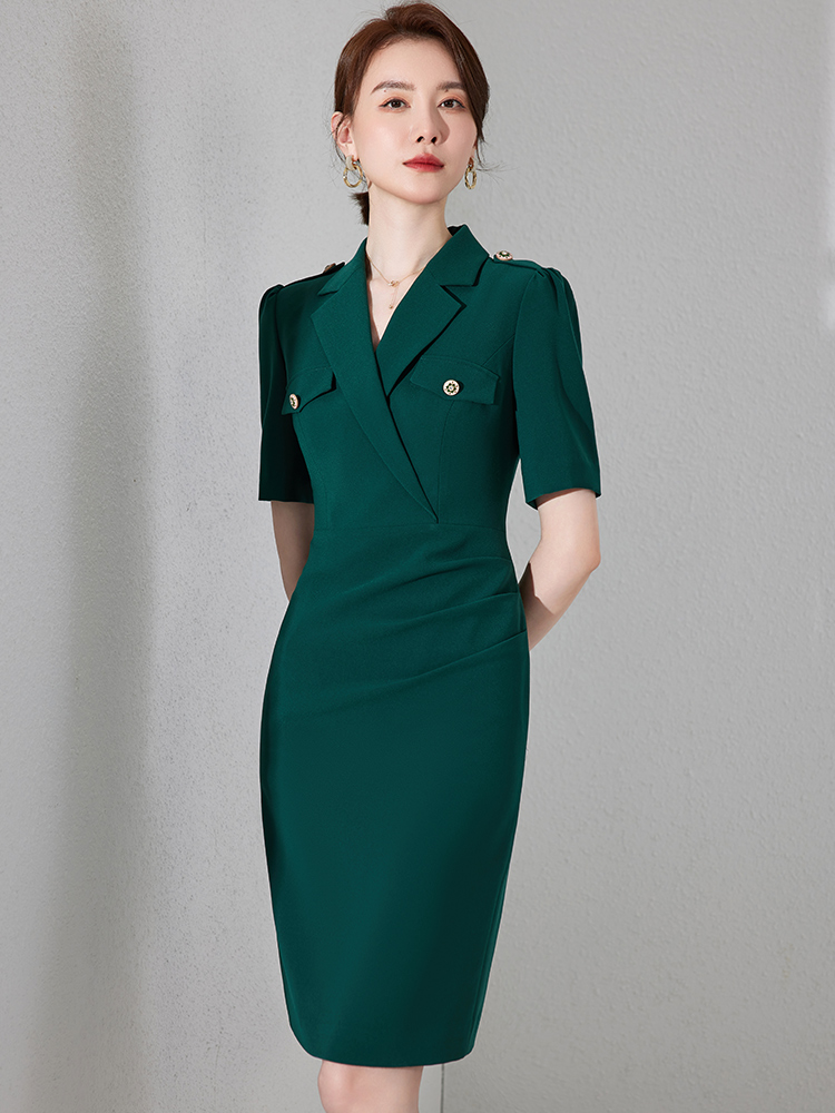slim fit dress slacks Elegant Dark Green One-Shoulder Mermaid Prom Dress with Gold Embellishments