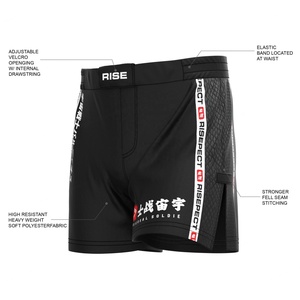 Pantalones Cortos de Gimnasio Nogi Grappling Judo High Slit Ghost Face Warrior para Boxeo, Muay Thai, MMA al por Mayor - Product Image 6