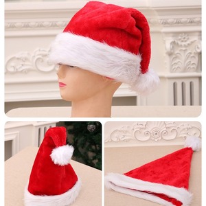 Chapeau de Noël, extra large et épais, de très haute qualité, chapeau en peluche longue, pour adultes et enfants. - Product Image 3