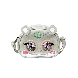 Sac à bandoulière 3D intelligent interactif étanche pour femme, nouveau design, fermeture éclair, portable, motif dessin animé - Product Image 1