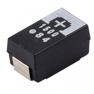 ตัวเก็บประจุแทนทาลัมโพลิเมอร์แบบติดตั้งบนพื้นผิว 2R5TPE1500MF SMD 1500uF 20% สำหรับประกอบวงจรอิเล็กทรอนิกส์ - Product Image 1