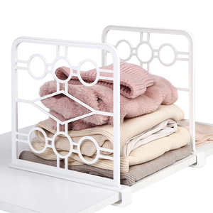 New patent design wholesale retail adjustable library wood book acrylic clear plastic closet shelf dividers for closet woods
