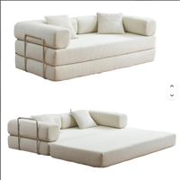 Juego de Sofás de Espuma Comprimida al Vacío, Sofá Modular Cuadrado Ajustable de Tela con Corduroy y Esponja de Microfibra