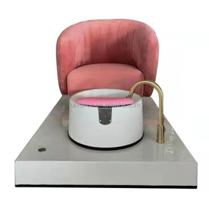 Ensemble de chaise de pédicure de luxe rose pour filles, repose-pieds de pédicure et manucure, vente en gros - Product Image 3