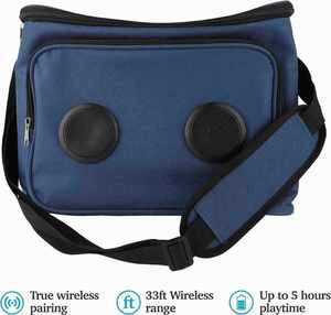 2024 Custom Logo Casual Cooler Bluetooth <b>Speaker</b> <b>Wireless</b> & Portable Shoulder Bag with Ice Chest 12 Can & Bottle Capacity - Product Image 5
